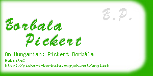 borbala pickert business card