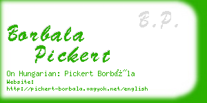 borbala pickert business card